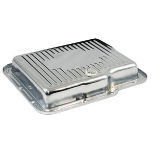 Transmission Pan Automatic Chrome Steel Powerglide Finned