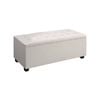 Artiss Storage Ottoman Blanket Box Large Seat Fabric Foot Stool Chest Toy Bed