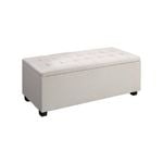 Artiss Storage Ottoman Blanket Box Large Seat Fabric Foot Stool Chest Toy Bed