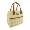 Sachi Insulated Cali Lunch Bag Gingham - Daffodil