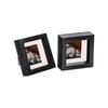 Nicola Spring 2 Piece 4 x 4 3D Shadow Box Photo Frame Set - Craft Display Picture Frame with 2 x 2 Mount - Black