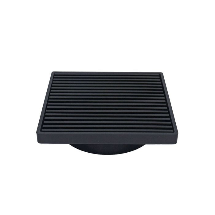 Grates 2 Go 117mm Black Slim Wedge Shower Grate G2G-6B