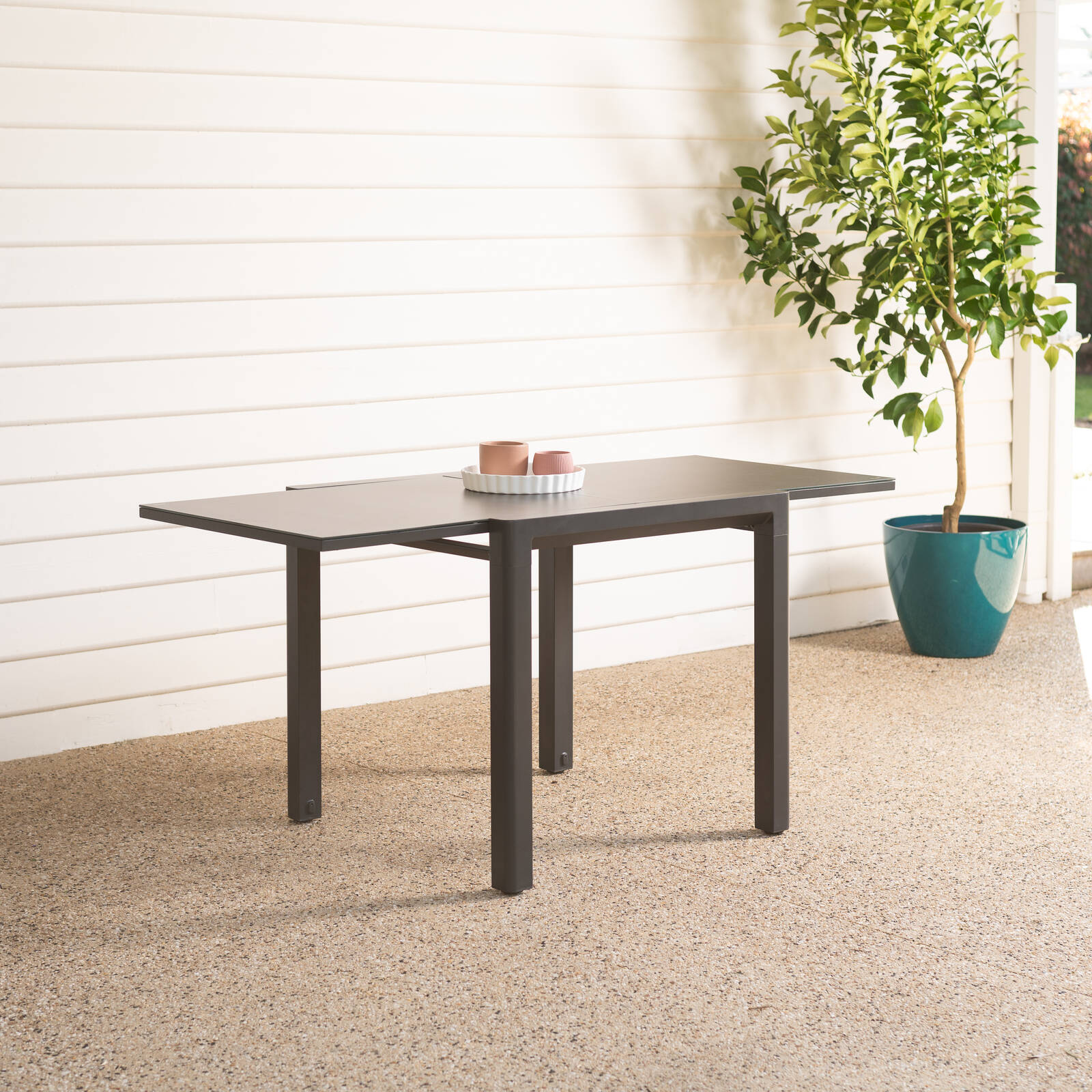 EXTENSION TABLE 黒 Cordoba Extension Table Aluminium Charcoal | Mimosa