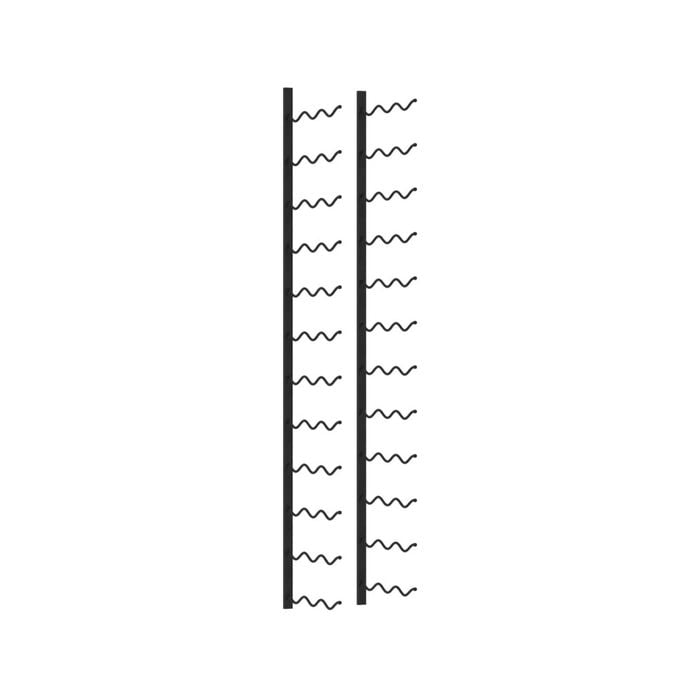 Two Bottle Deep Wall Mounted Wine Rack - 24 Bottles