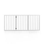 Petzly Pet Gate Dog Fence Safety Barrier Security Door 3 Panel 61cm White