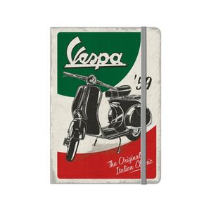 Nostalgic-art A5 Writing Notebook W/ Hard Cover Vespa Italian Classic 21x15x2cm