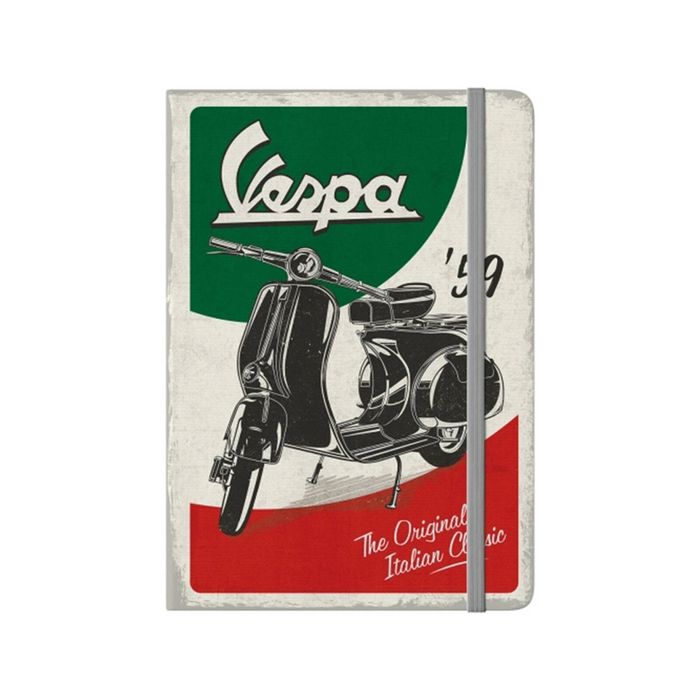 Nostalgic-art A5 Writing Notebook W/ Hard Cover Vespa Italian Classic 21x15x2cm