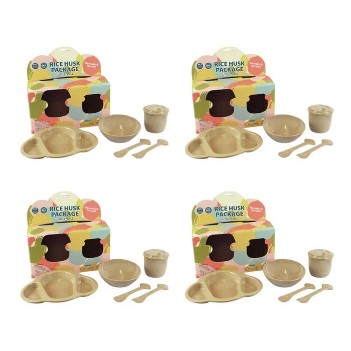 20pc EcoSouLife Reusable Biodegradable Rice Husk Baby Feeding Set