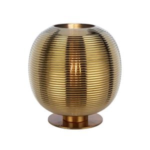 Telbix Viken Vintage Table Desk Lamp Light Glass Metal Antique Gold Gold