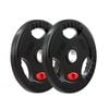 Fitnesslab 2x10kgrubber Olympic Weight Plate Lifting Bumper Fitness Gym Crossfit