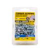 Zenith 10G x 30mm Zinc Plated Hinge-Long Thread Countersunk Head Timber Screws - 100 Pack