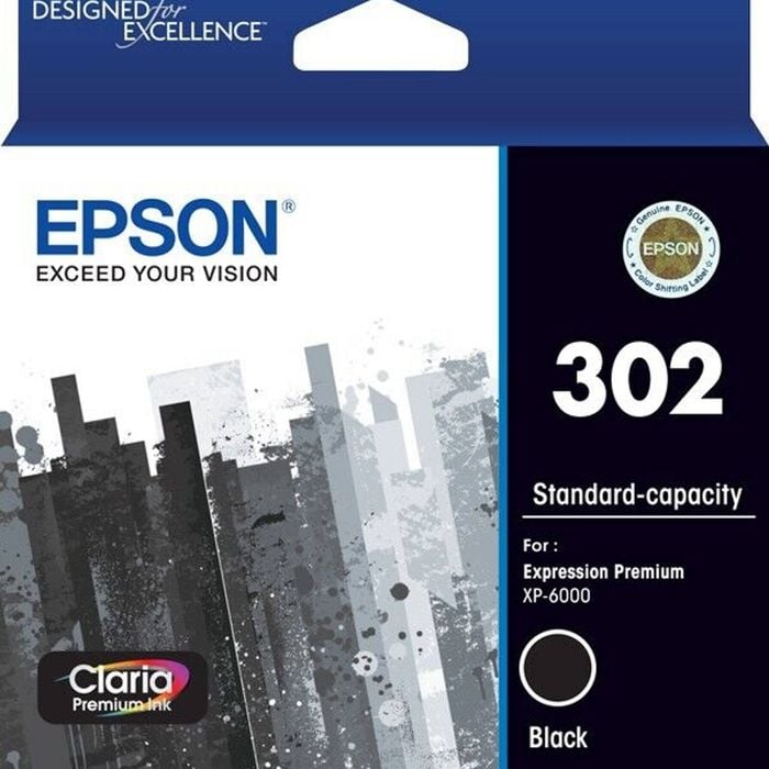 Epson Epson 302 Black Ink Cartridge Toner C13T01V192 Genuine Original