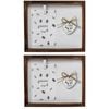 2PK LVD Wooden Glass Photo/Picture Natural Frame 25.5x3.5x21cm Love My Cat