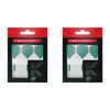 6pc Target K-Flex Moulded Dart Flight & Shaft No.2 Medium - Green