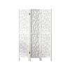 Artiss Clover Room Divider Screen 3 Panel Foldable Wooden Divider White