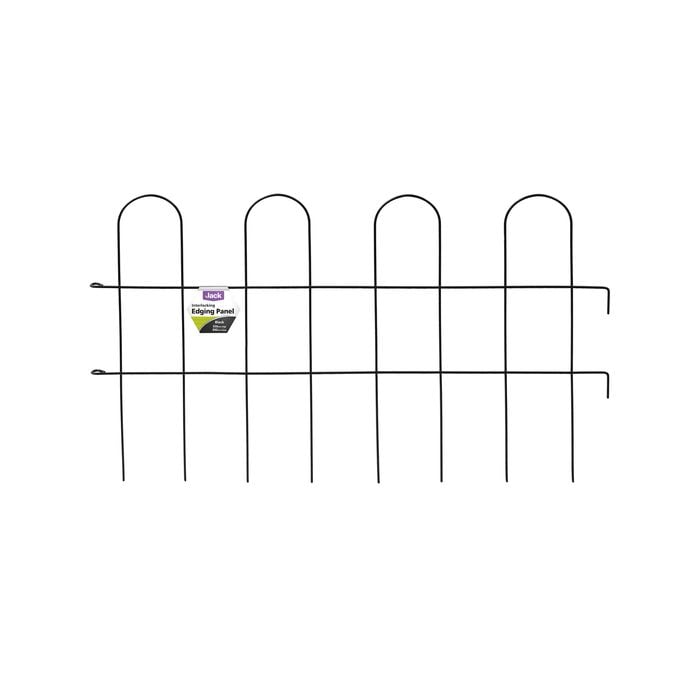Jack 550 x 890mm Black Garden Edging Panel - Black
