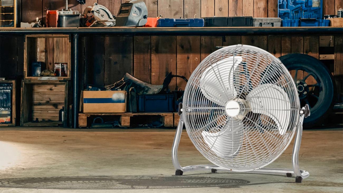 Create airflow during the summer when you’re working inside.