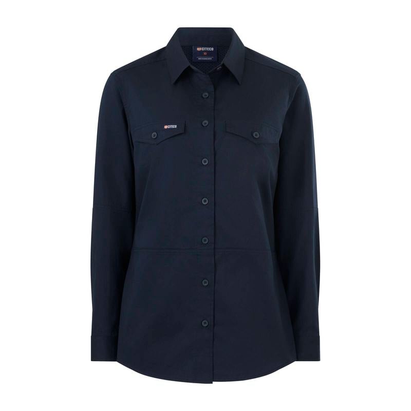 Size 16 Navy Womens Long Sleeve Shirt