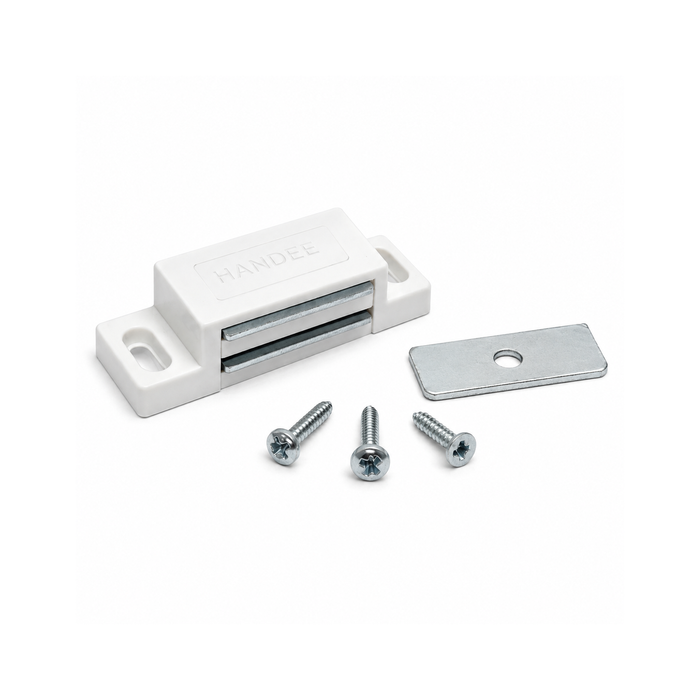 Handee White Senior Magnetic Cupboard Door Catch