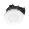 Mercator 240mm White Plug-In Round Exhaust Fan with Tri-Colour LED Light