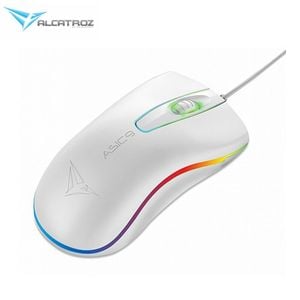 Wired Gaming Mouse Alcatroz Asic 9 Rgb Fx Light Effect High Definition White