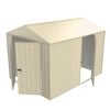 Build-a-Shed 2.3 x 3.0 x 2.3m Gable Single Hinged Side Door Shed - Cream