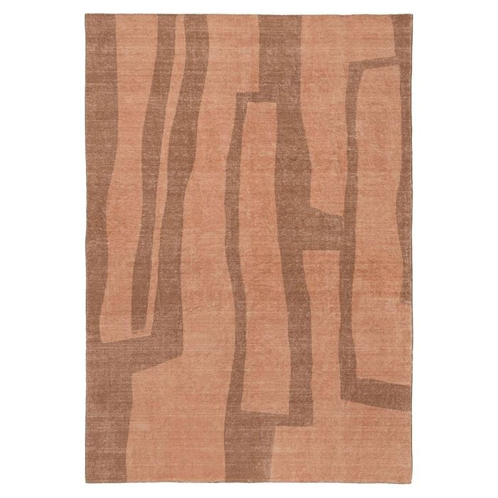 Loopsie-330cm X 240cm-roxbury Brown Printed Washable Rug