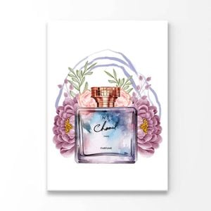 Blue Purple Perfume Print 100% Australian Made 100 x 150cm (Acrylic)