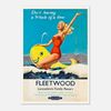 Galrie Vintage Fleetwood Lancashire Family Resort Travel Poster for Home Wall Art, Poster Only, A0 84 x 119cm (33 X 47inch)