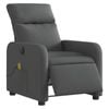 vidaXL Electric Massage Recliner Chair Armchair Single Sofa Dark Grey Fabric