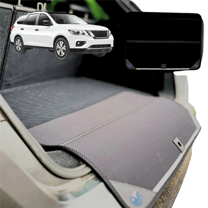 Rear Cargo Boot Bumper Protector for Nissan Pathfinder 2013 - 2021 (R52) - XL (98 x 55) - Black