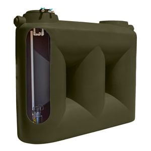 Clark Tanks 3000L Bronze Olive Tradepack Tank And Davey Evo MK2 Pump
