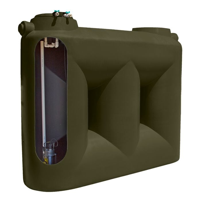 Clark Tanks 3000L Bronze Olive Tradepack Tank And Davey Evo MK2 Pump