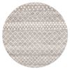 The Rug Connection Jaya 454 Silver 150x150cm - Small Round Coastal Pet Friendly Indoor Rug