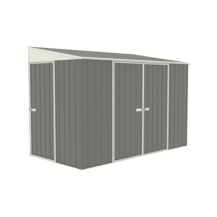 Absco Sheds 3.0 x 1.52 x 2.08m Woodland Grey Three Door Bike Shed