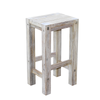 QFurniture White Sturdy High Stool