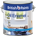 British Paints 4L White Gloss Enamel Paint