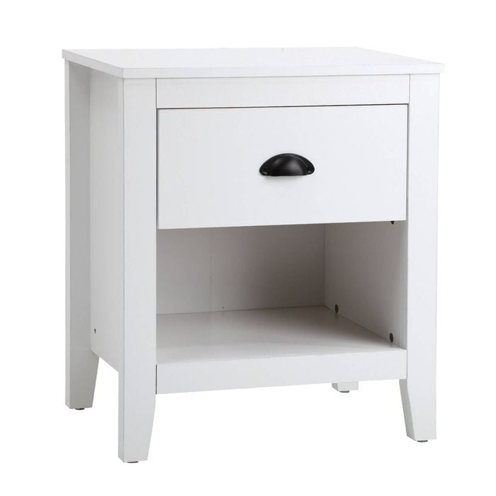 Oikiture Bedside Table Side End Tables Nightstand Vintage