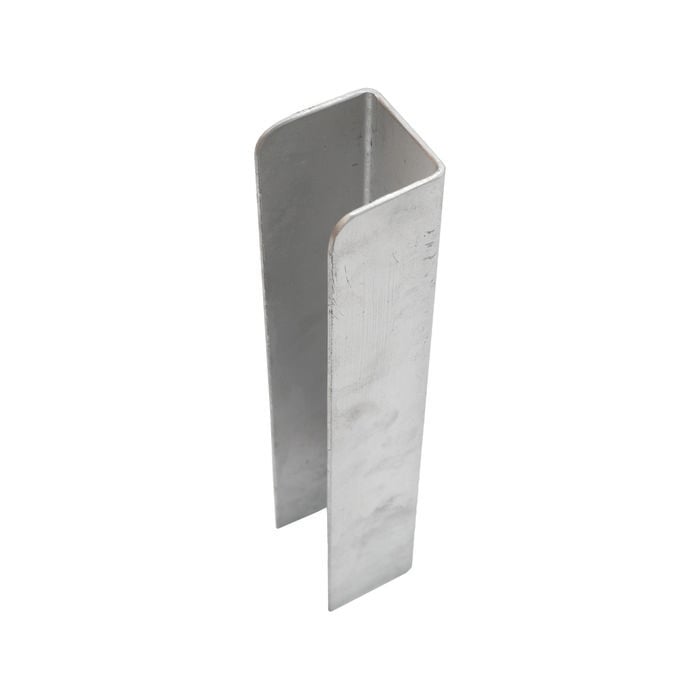 Ridgi 50 x 50 x 3mm 0.65m Galvanised Steel C End Post Upright Sleeper - 0.65m
