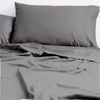 Cloud Linen Super King 250 Thread Count Organic Cotton Sheet Set Charcoal