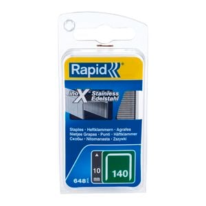 Rapid 10mm Stainless Steel 140 Series Staples - 648 pieces