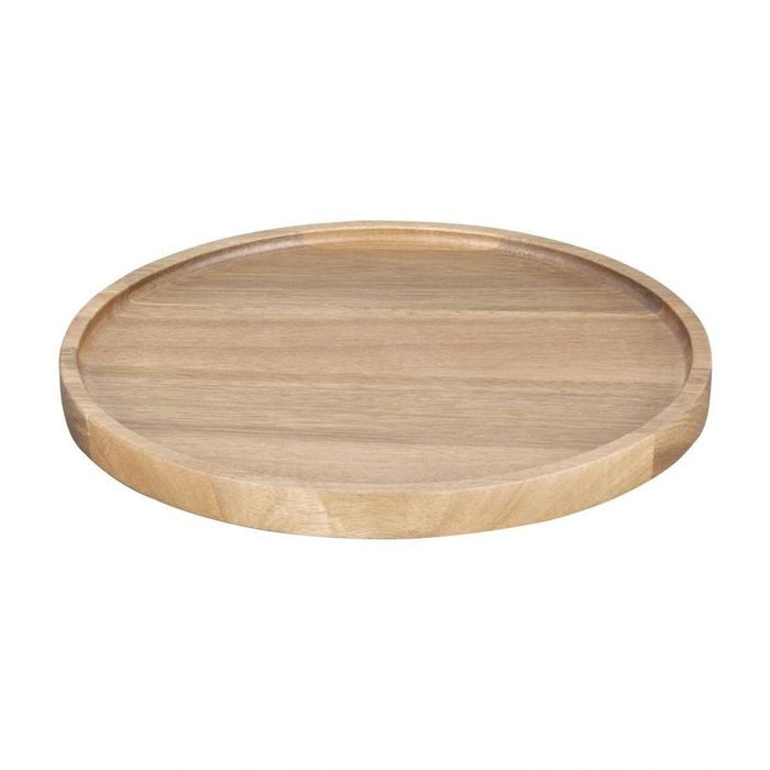 Olympia Round Plates Acacia Wood Rustic Tableware 250(d)mm