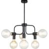 CLA Lighting HEXA Modern Abstract Pendant Light - Black