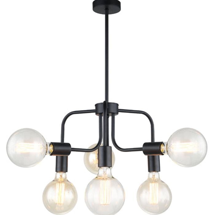 CLA Lighting HEXA Modern Abstract Pendant Light - Black