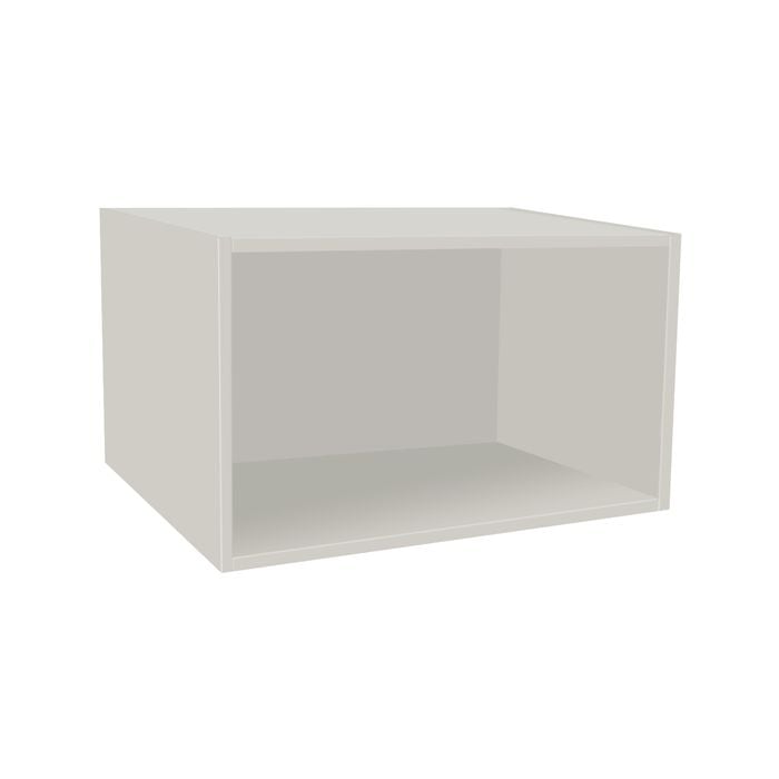 Kaboodle 360 x 500-600mm White Pepper Customisable Microwave Open Shelf