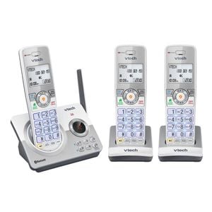 VTech CLS22150 DECT6.0 WiFi Cordless Home Phone with 3-Handset Silver