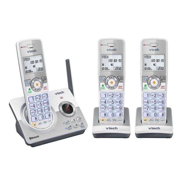VTech CLS22150 DECT6.0 WiFi Cordless Home Phone with 3-Handset Silver