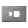HPM Gun Metal Linea Powerpoint Cover Plate Single