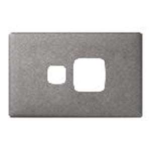 HPM Gun Metal Linea Powerpoint Cover Plate Single