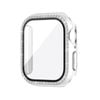 Bling PC Full Cover Watch Case Tempered Screen Protector - For Apple iWatch 38mm (Clear)